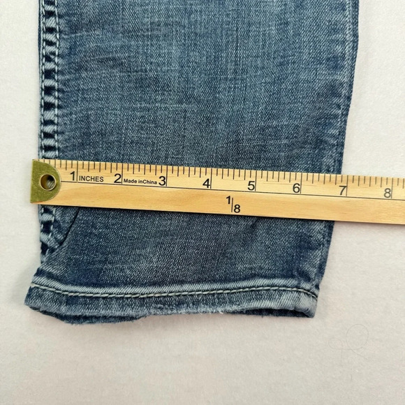 Silver Suki Capri Jeans Womens Size 29 Straight Leg Medium Wash Stretch Denim - Picture 10 of 12